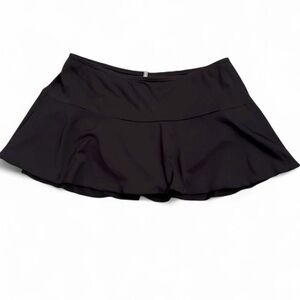 Lands’ End Black Swim Skirt Bikini Bottom 16W